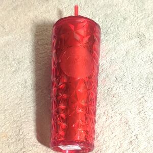 New Starbucks Holiday 2023 Red Prism Tumbler Cup 24 oz